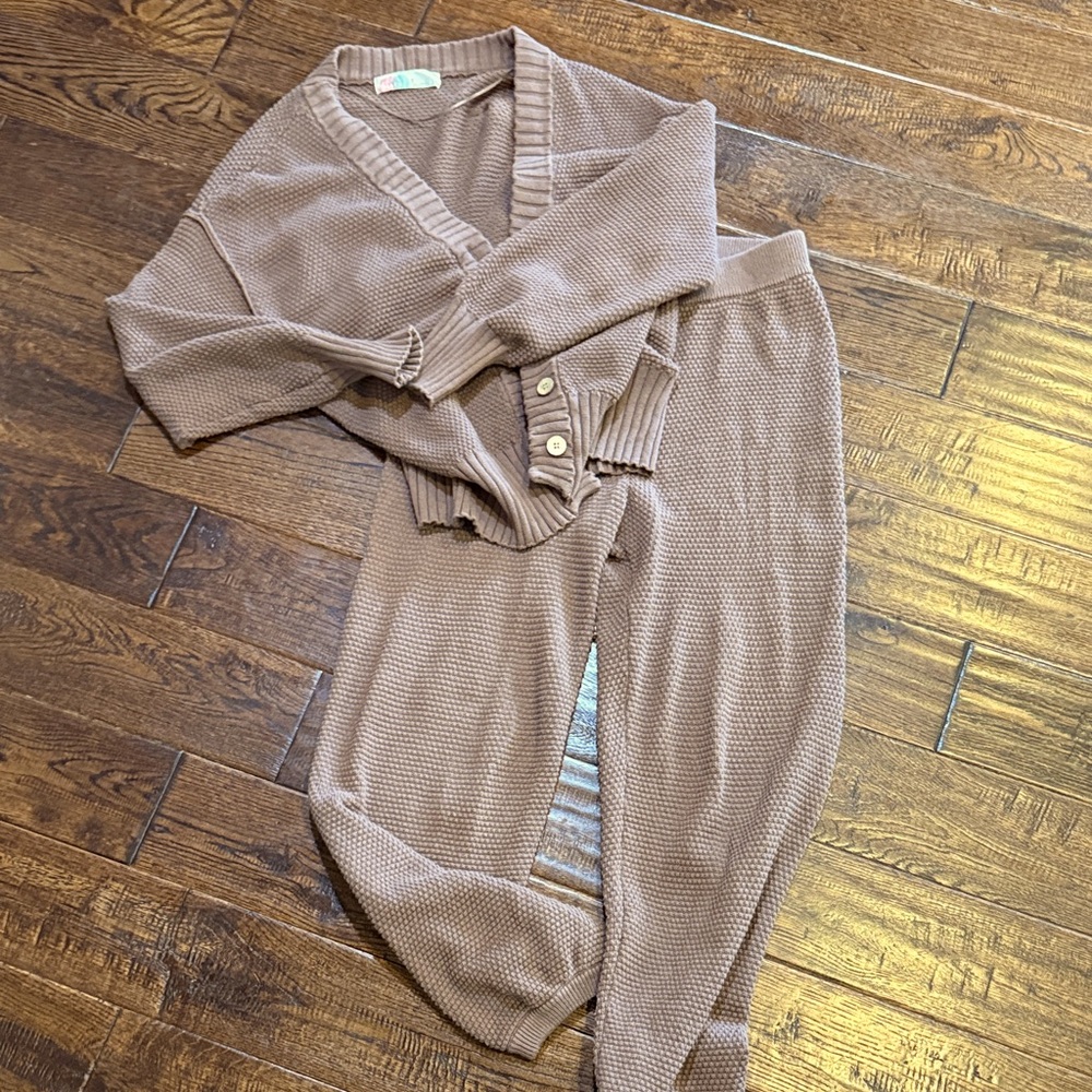 Free people sweater set small